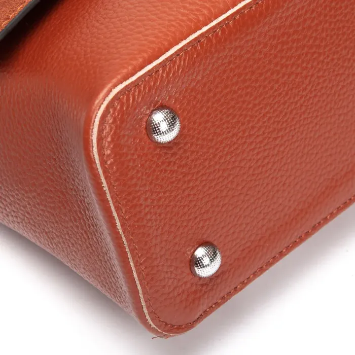 Сумка Женская Классическая замш ALEX RAI 1563 camel