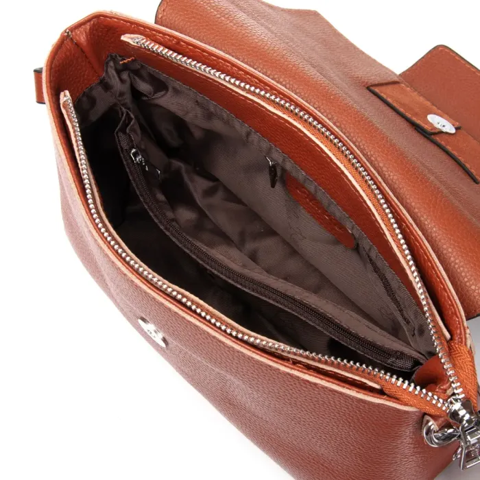 Сумка Женская Классическая замш ALEX RAI 1563 camel