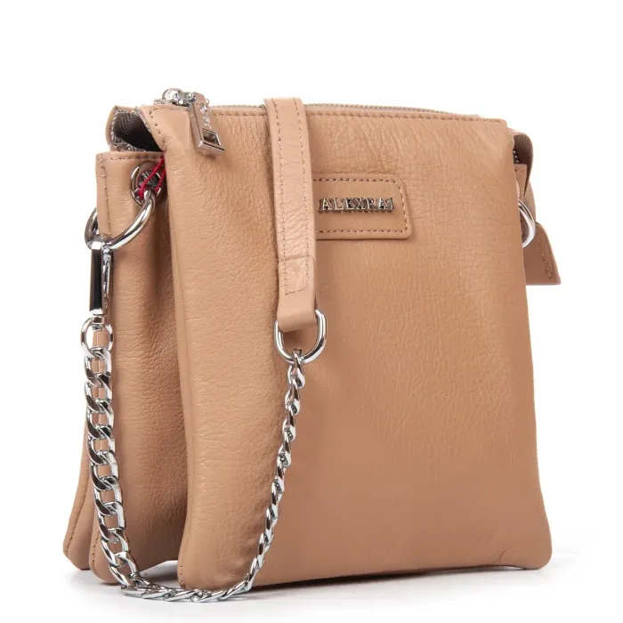 Сумка Женская Классическая кожа ALEX RAI 97006 camel