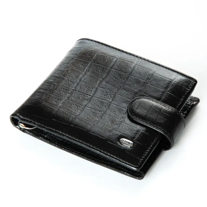 Кошелек Classic Мужской croco кожа DR. BOND M13-1CR1 black
