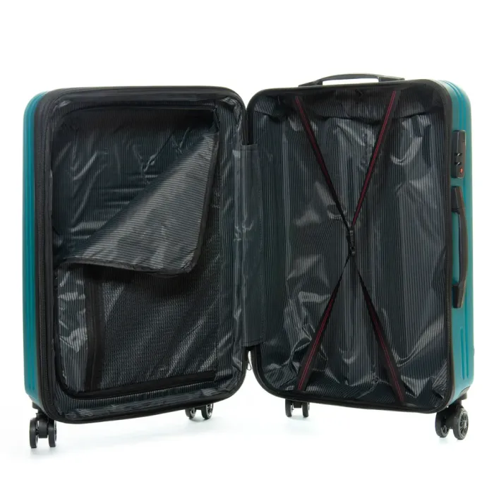 Дорожная Чемодан 2/1 ABS-пластик FASHION 804 emerald