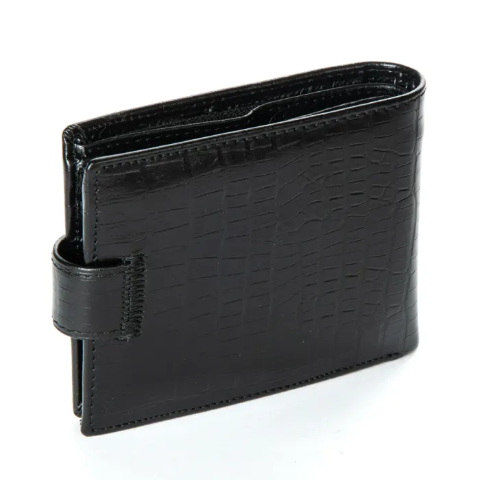 Кошелек Classic Мужской croco кожа DR. BOND M13-1CR1 black