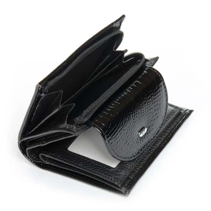 Кошелек LR Женский кожа-лак SERGIO TORRETTI FEW44-1 black