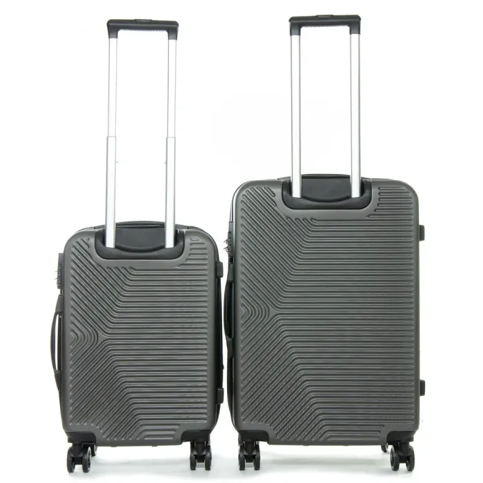 Дорожная Чемодан 2/1 ABS-пластик FASHION 804 dark-grey