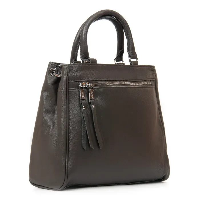 Сумка Женская Классическая кожа ALEX RAI 8782-9 grey