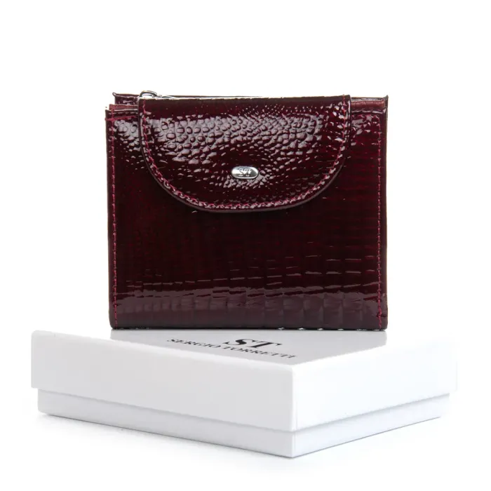 Кошелек LR Женский кожа-лак SERGIO TORRETTI FEW44-1 wine red