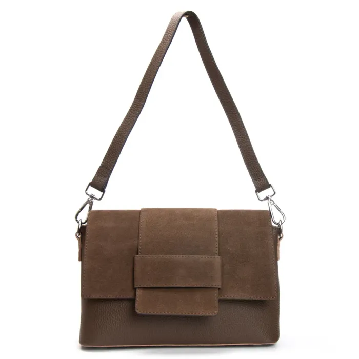 Сумка Женская Классическая замш ALEX RAI 1563 khaki