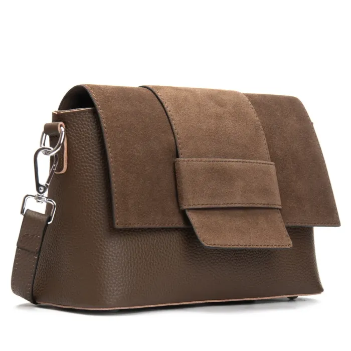 Сумка Женская Классическая замш ALEX RAI 1563 khaki