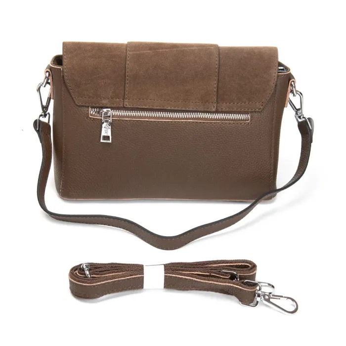 Сумка Женская Классическая замш ALEX RAI 1563 khaki