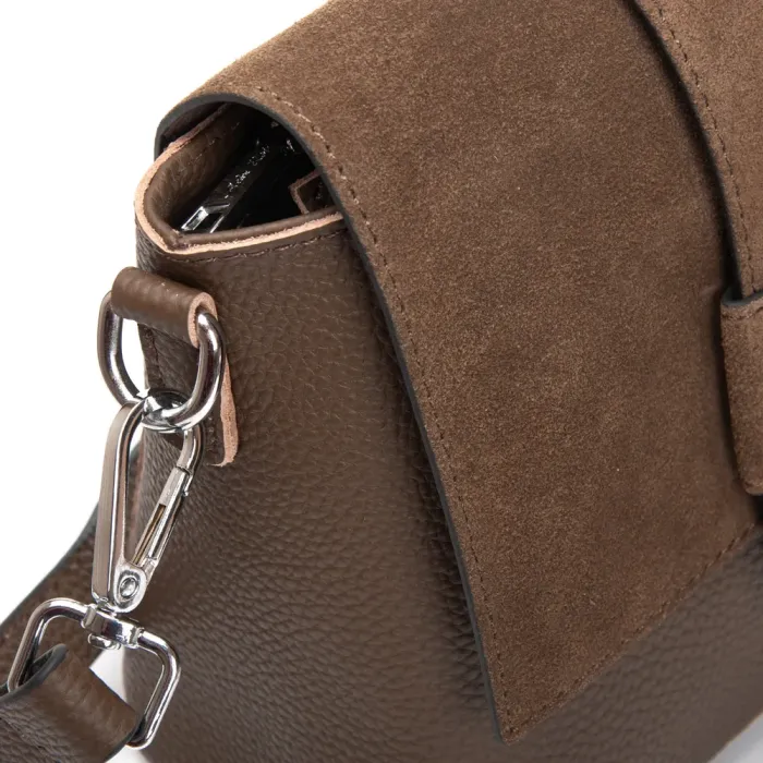 Сумка Женская Классическая замш ALEX RAI 1563 khaki