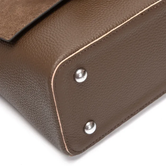 Сумка Женская Классическая замш ALEX RAI 1563 khaki