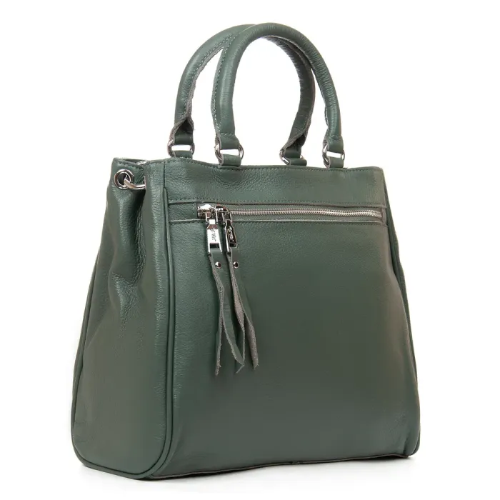 Сумка Женская Классическая кожа ALEX RAI 8782-9 green