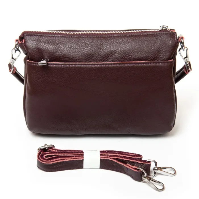Сумка Женская Классическая кожа ALEX RAI 3011 bordo