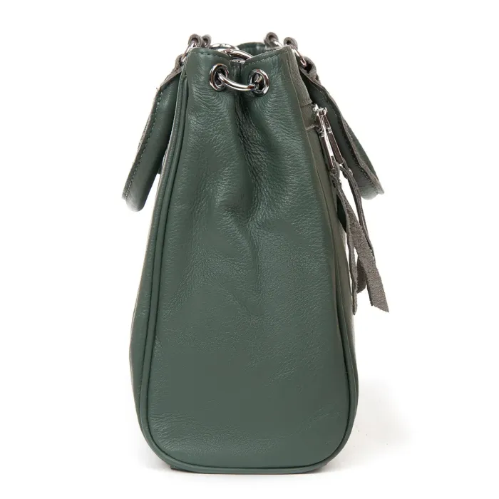 Сумка Женская Классическая кожа ALEX RAI 8782-9 green