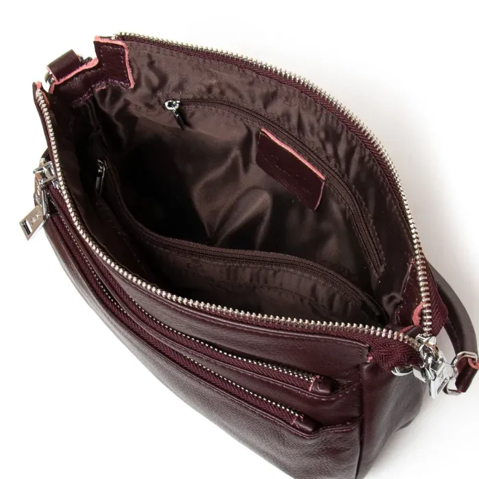 Сумка Женская Классическая кожа ALEX RAI 3011 bordo