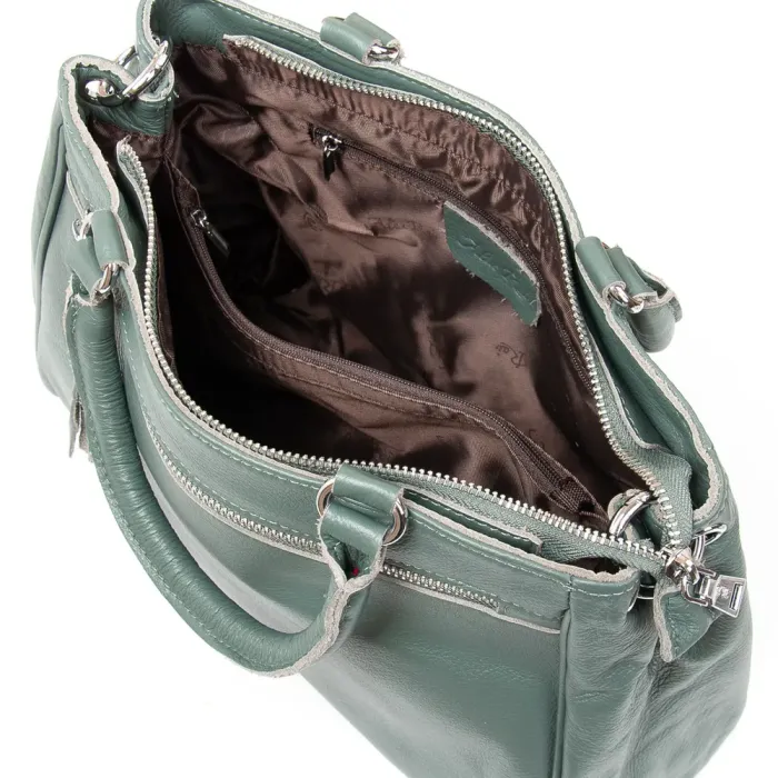 Сумка Женская Классическая кожа ALEX RAI 8782-9 green