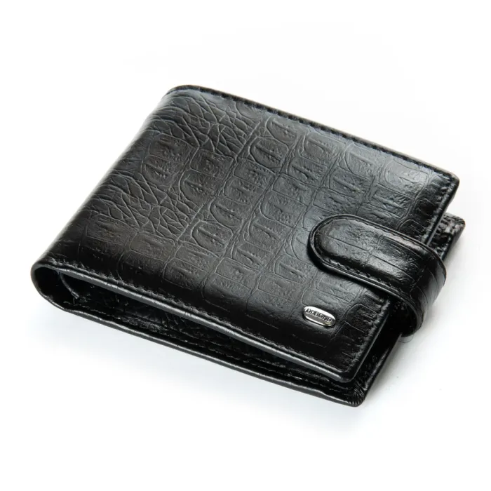 Кошелек Classic Мужской croco кожа DR. BOND M4CR1 black