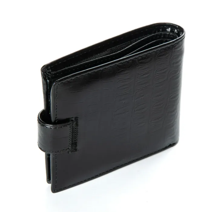Кошелек Classic Мужской croco кожа DR. BOND M4CR1 black