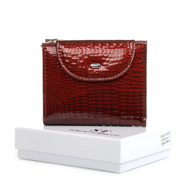 Кошелек LR Женский кожа-лак SERGIO TORRETTI FEW44-1 brown