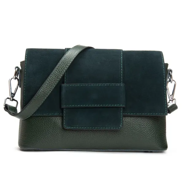 Сумка Женская Классическая замш ALEX RAI 1563 green