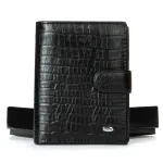 Кошелек Classic Мужской croco кожа DR. BOND M24CR1 black