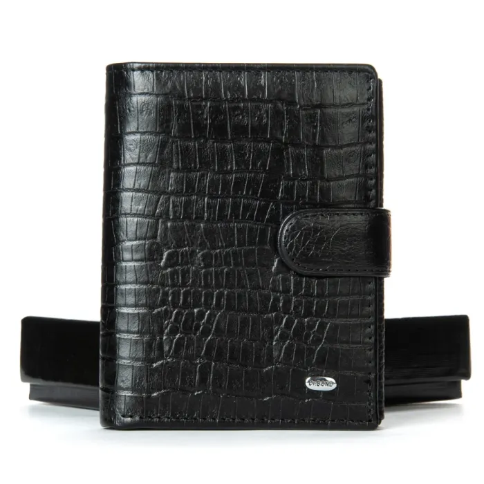 Кошелек Classic Мужской croco кожа DR. BOND M24CR1 black