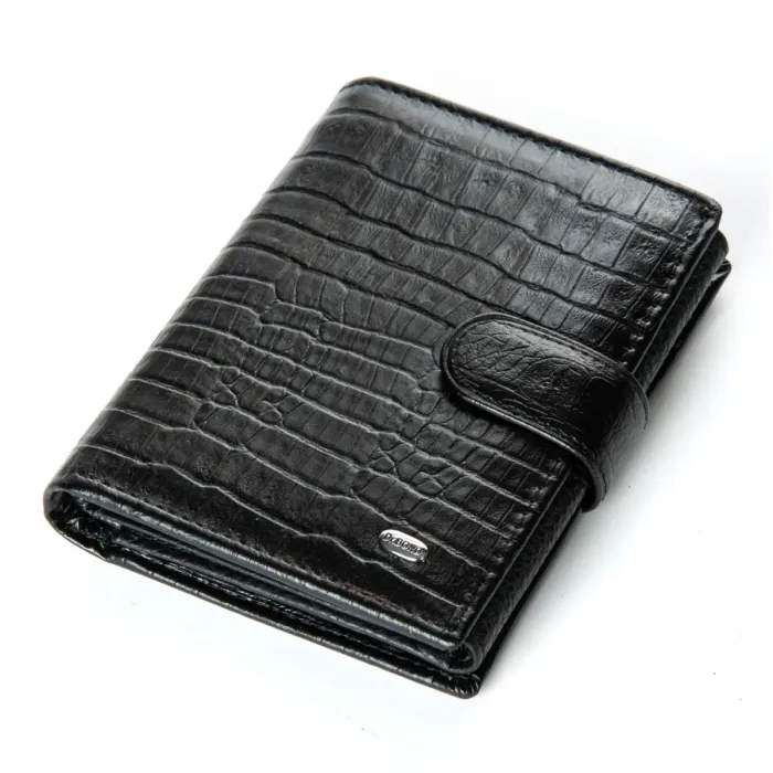 Кошелек Classic Мужской croco кожа DR. BOND M24CR1 black