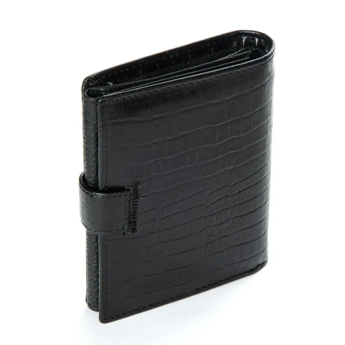Кошелек Classic Мужской croco кожа DR. BOND M24CR1 black