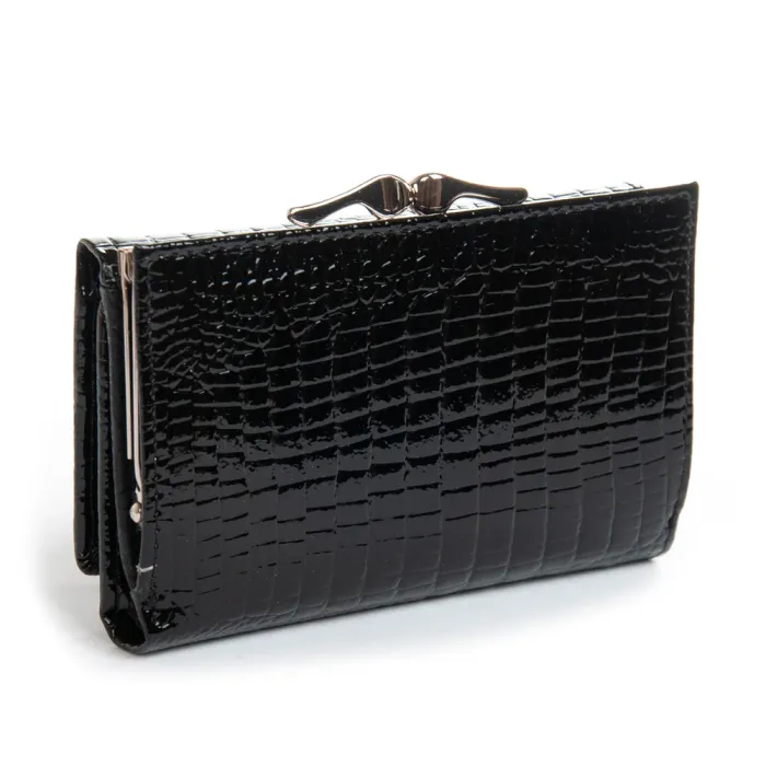 Кошелек LR Женский кожа-лак SERGIO TORRETTI FEW214 black