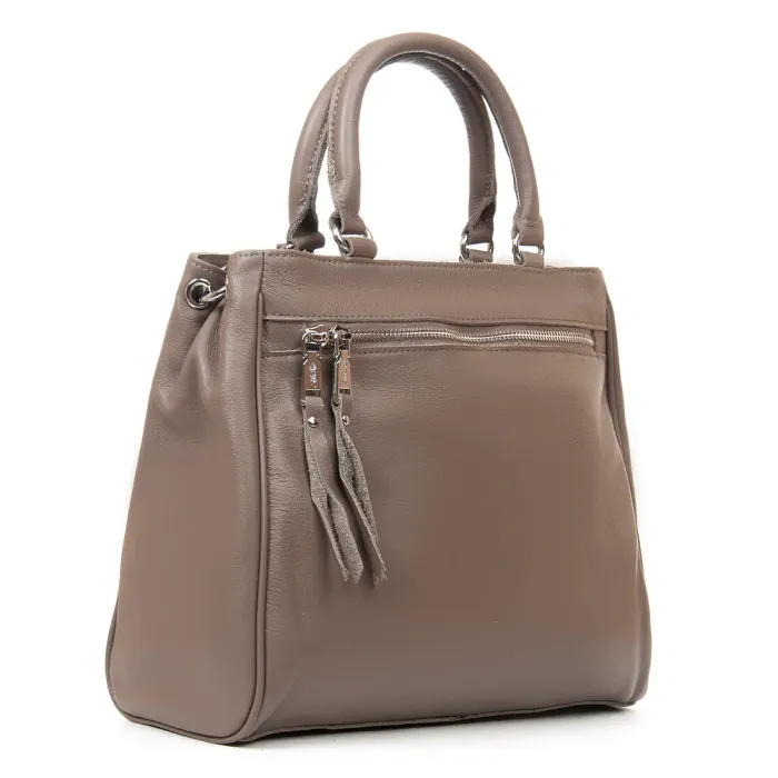 Сумка Женская Классическая кожа ALEX RAI 8782-9 l.grey