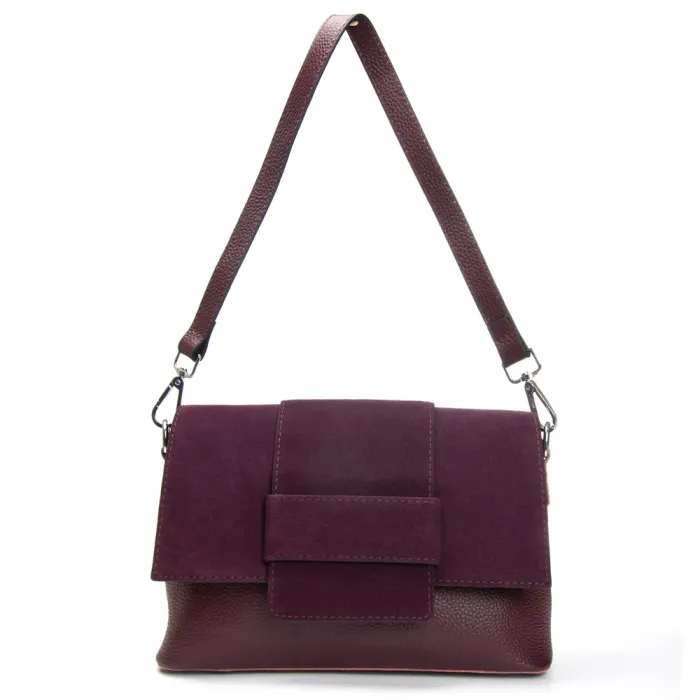 Сумка Женская Классическая замш ALEX RAI 1563 bordo