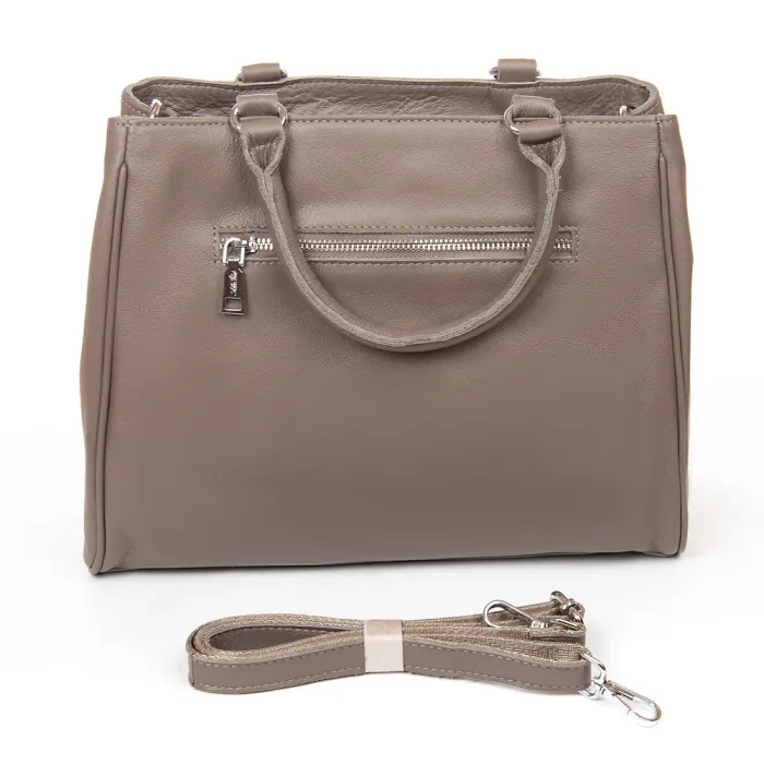 Сумка Женская Классическая кожа ALEX RAI 8782-9 l.grey