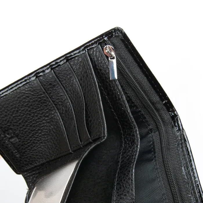 Кошелек LR Женский кожа-лак SERGIO TORRETTI FEW214 black