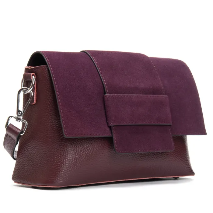 Сумка Женская Классическая замш ALEX RAI 1563 bordo