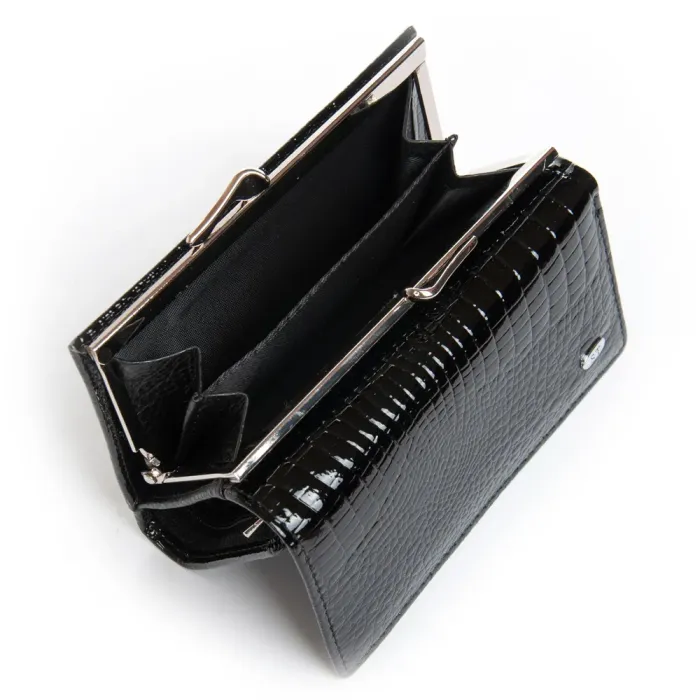 Кошелек LR Женский кожа-лак SERGIO TORRETTI FEW214 black