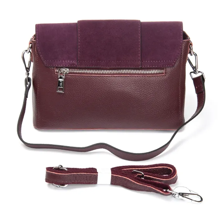 Сумка Женская Классическая замш ALEX RAI 1563 bordo