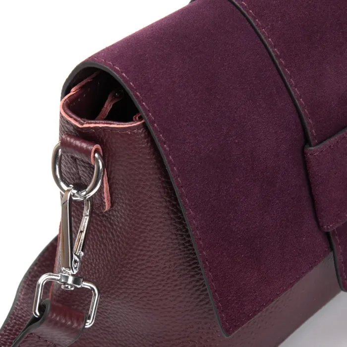 Сумка Женская Классическая замш ALEX RAI 1563 bordo