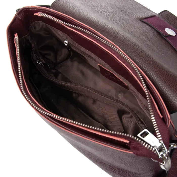 Сумка Женская Классическая замш ALEX RAI 1563 bordo