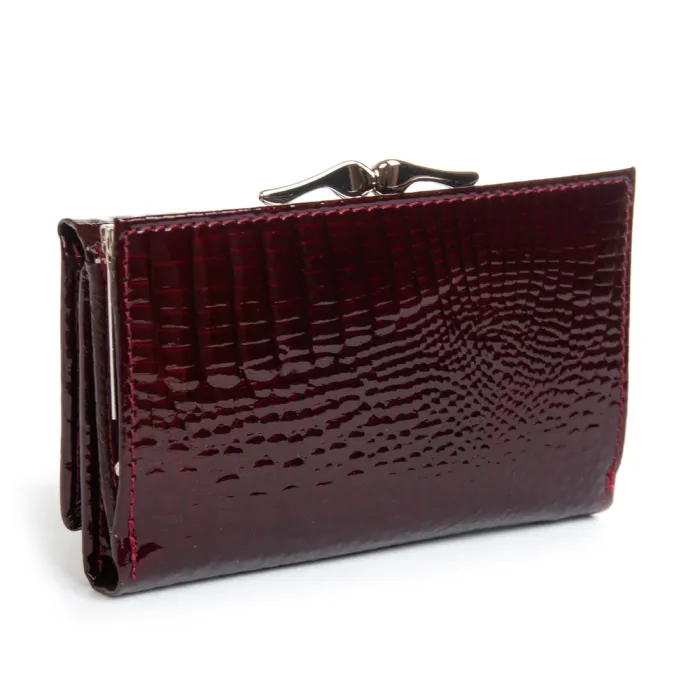 Кошелек LR Женский кожа-лак SERGIO TORRETTI FEW214 wine red