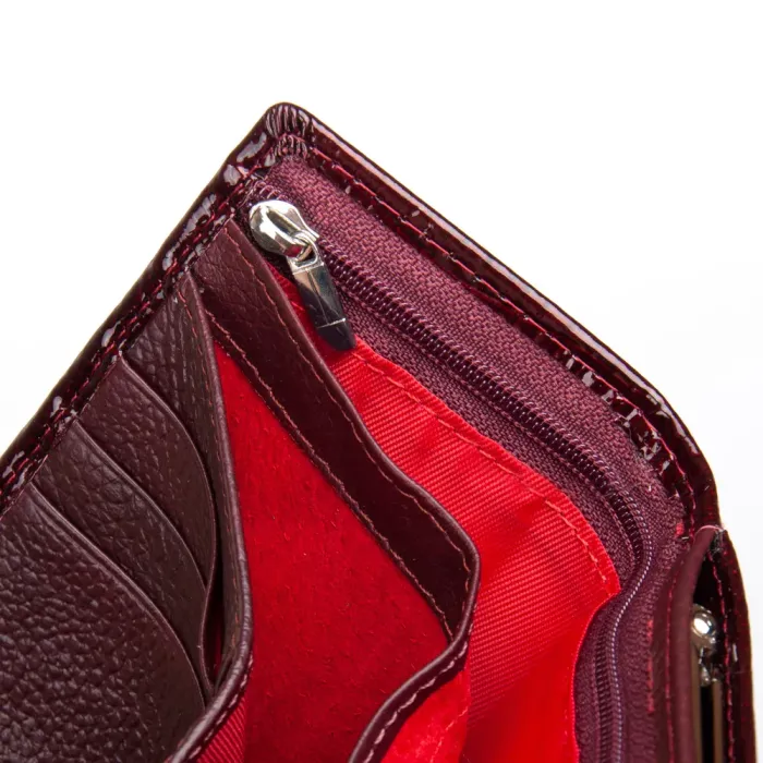 Кошелек LR Женский кожа-лак SERGIO TORRETTI FEW214 wine red