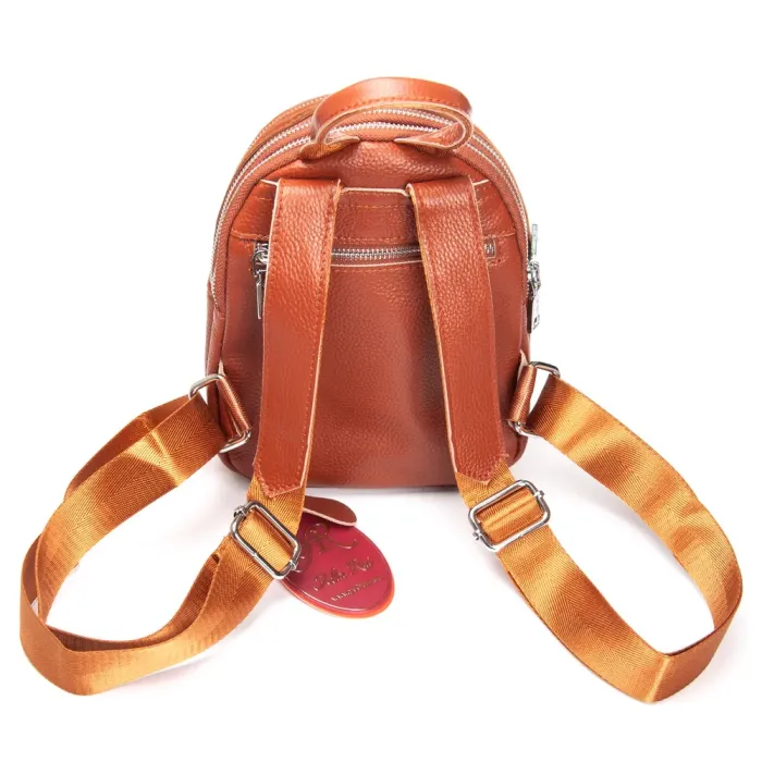 Сумка Женская Рюкзак замш ALEX RAI 2058 camel