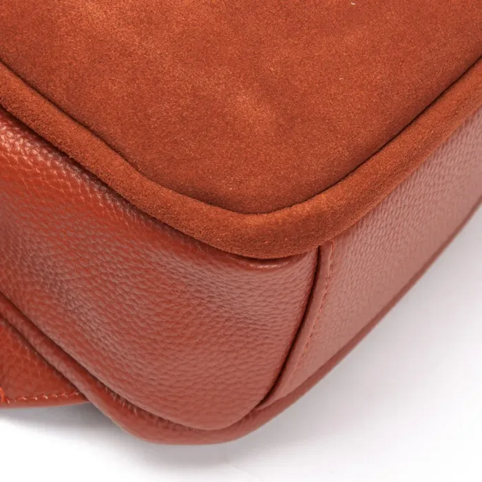 Сумка Женская Рюкзак замш ALEX RAI 2058 camel