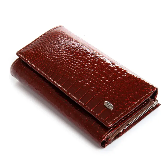 Кошелек LR Женский кожа-лак SERGIO TORRETTI FEW214 brown