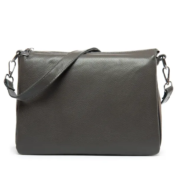 Сумка Женская Классическая кожа ALEX RAI 2087 grey
