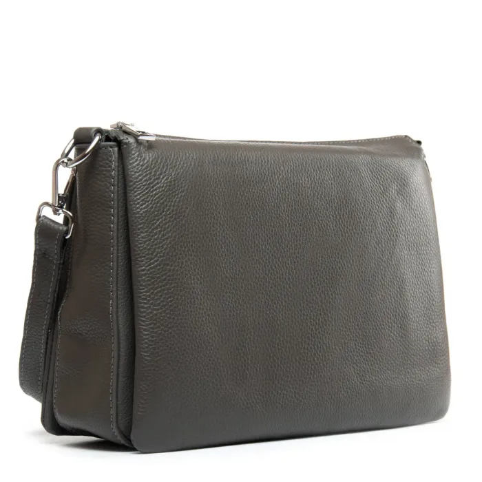 Сумка Женская Классическая кожа ALEX RAI 2087 grey
