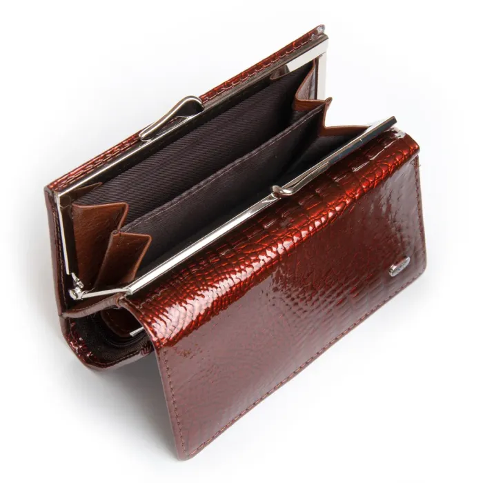 Кошелек LR Женский кожа-лак SERGIO TORRETTI FEW214 brown