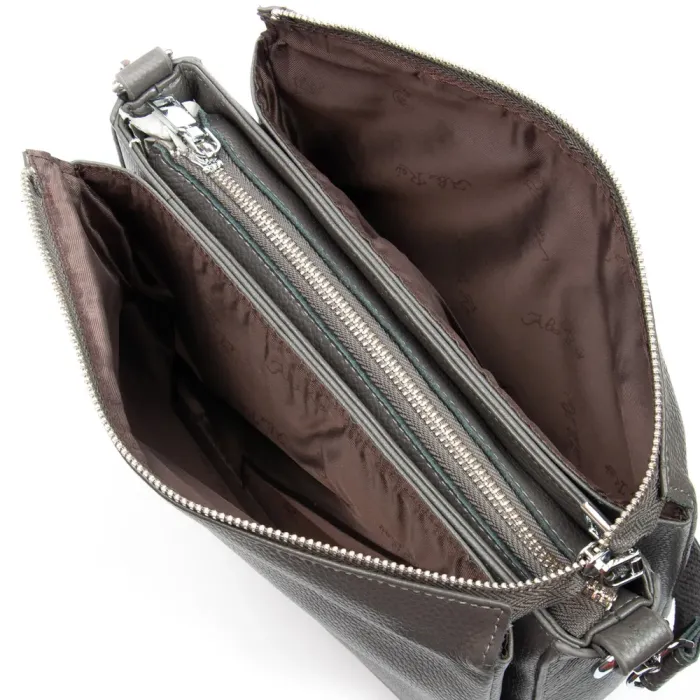 Сумка Женская Классическая кожа ALEX RAI 2087 grey