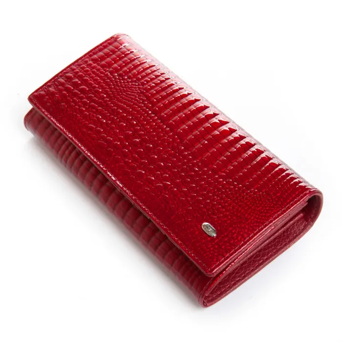 Кошелек LR Женский кожа-лак SERGIO TORRETTI FEW501 red