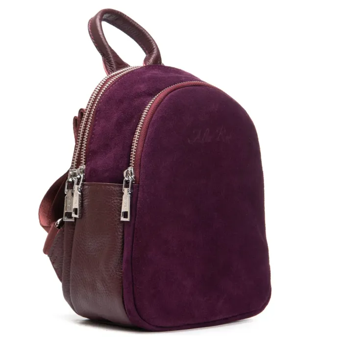 Сумка Женская Рюкзак замш ALEX RAI 2058 red