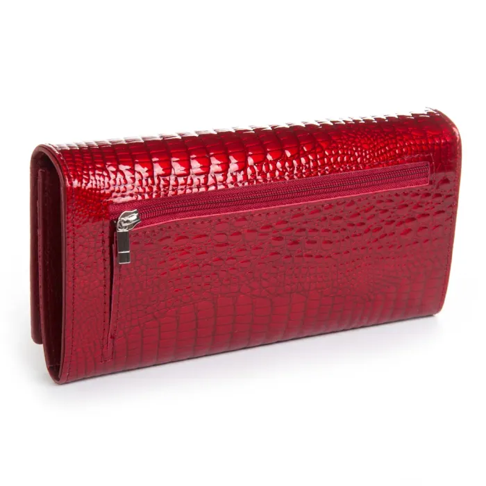 Кошелек LR Женский кожа-лак SERGIO TORRETTI FEW501 red